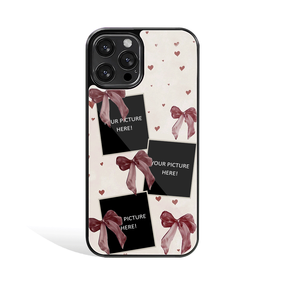 Bow Crush Personalised Phone Cover | Glass Case