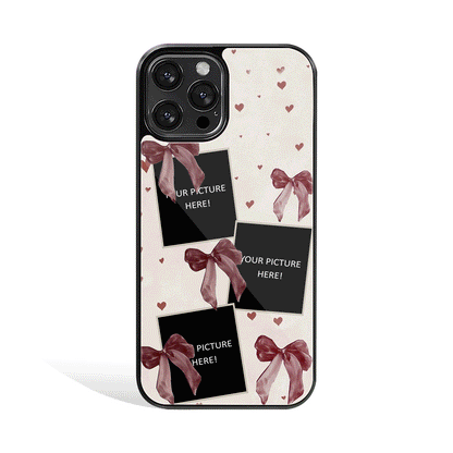 Bow Crush Personalised Phone Cover | Glass Case