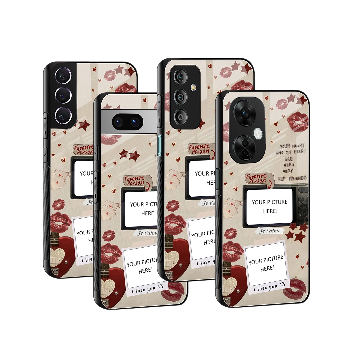 Kissmarked Personalised Phone Cover | Glass Case