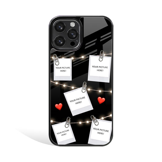 Light Strings Polaroid Phone Cover | Glass Case