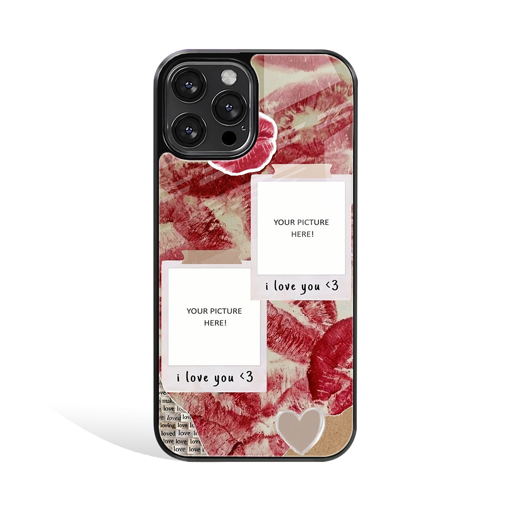 Lip Locked Polaroid Phone Cover | Glass Case