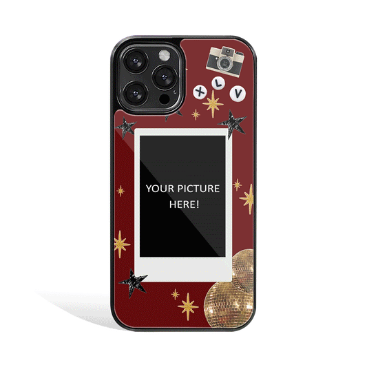 Red Spark Polaroid Phone Cover | Glass Case