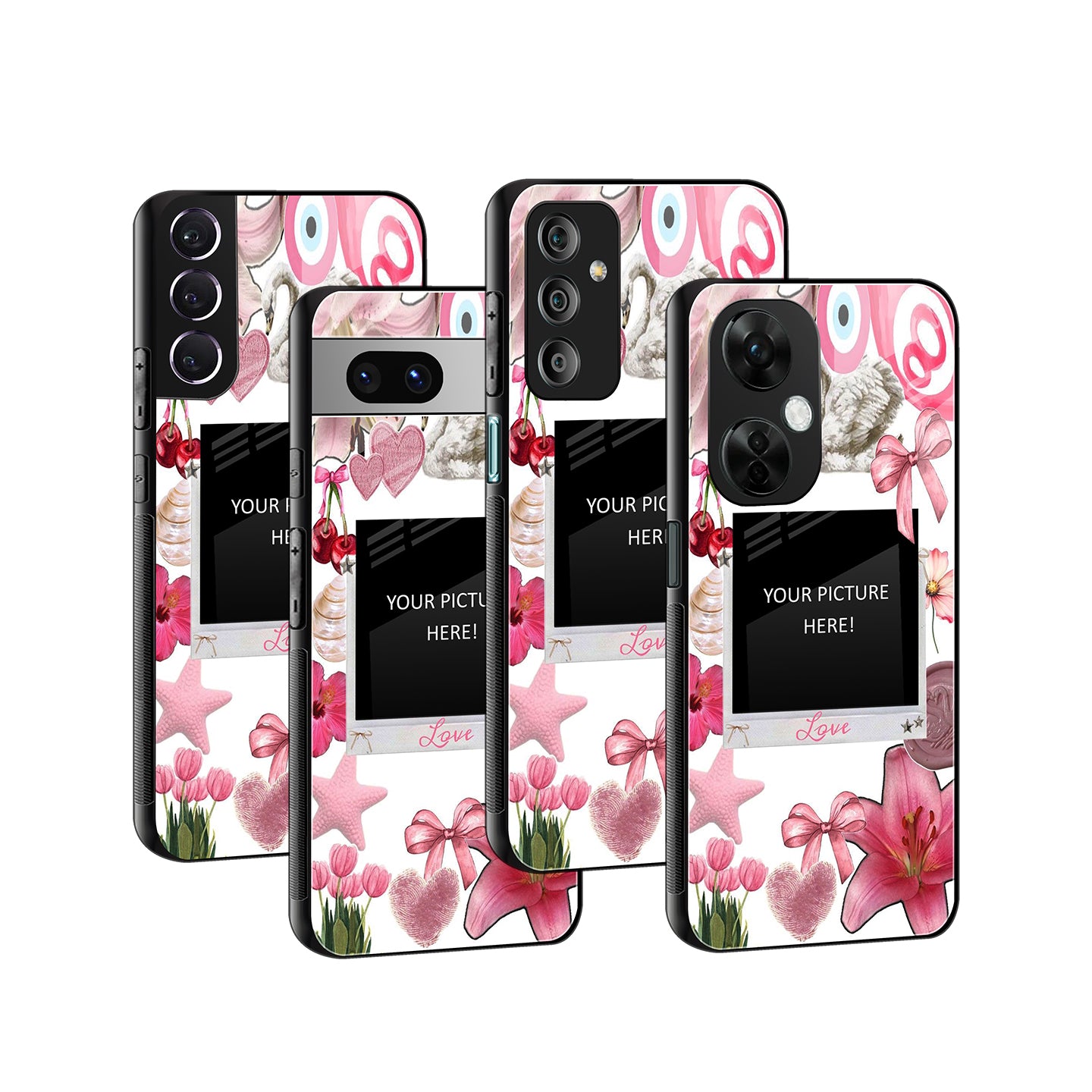 Pink Promise Polaroid Phone Cover | Glass Case
