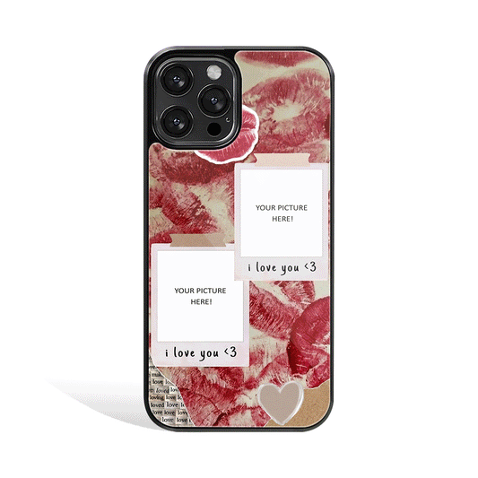 Lip Locked Polaroid Phone Cover | Glass Case