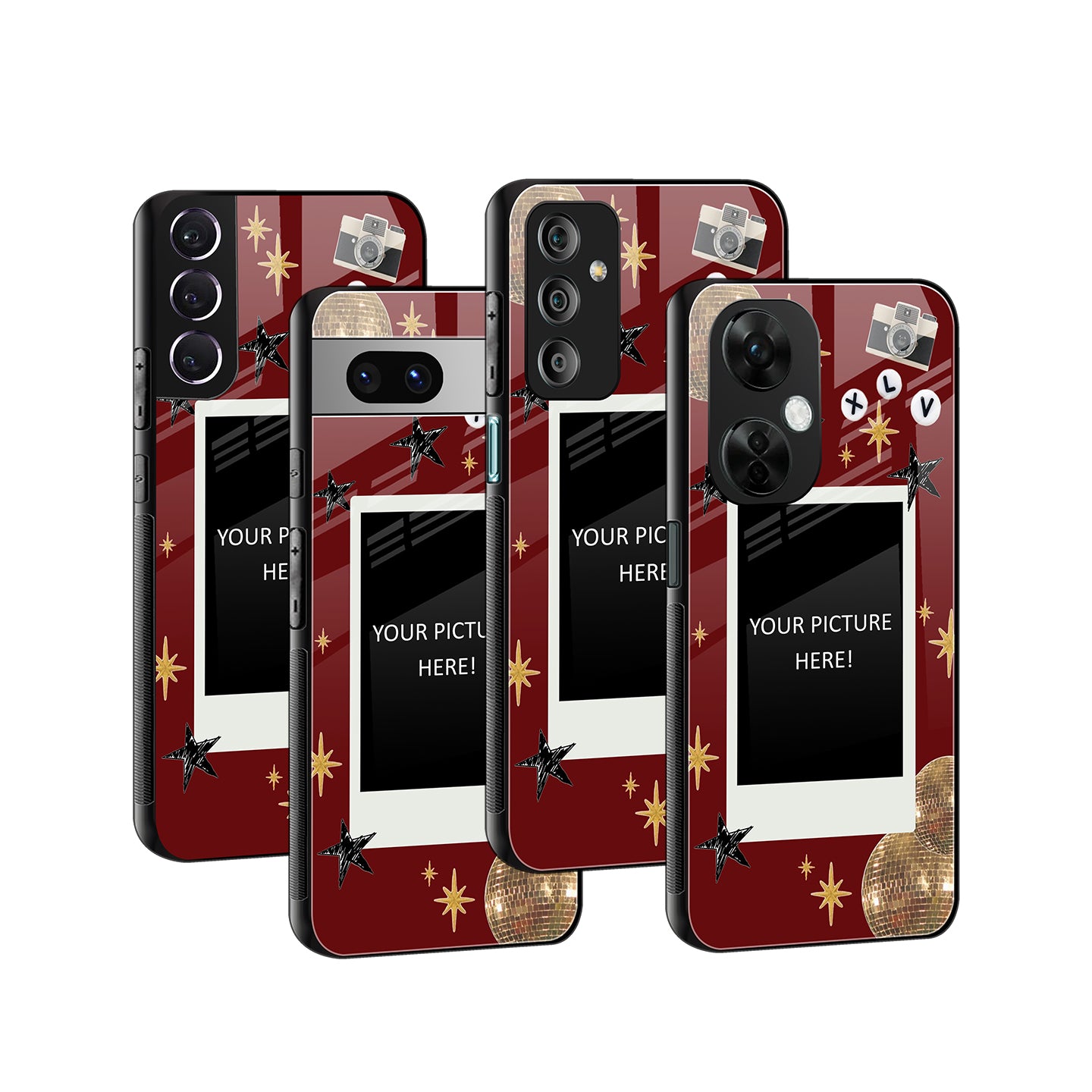 Red Spark Polaroid Phone Cover | Glass Case