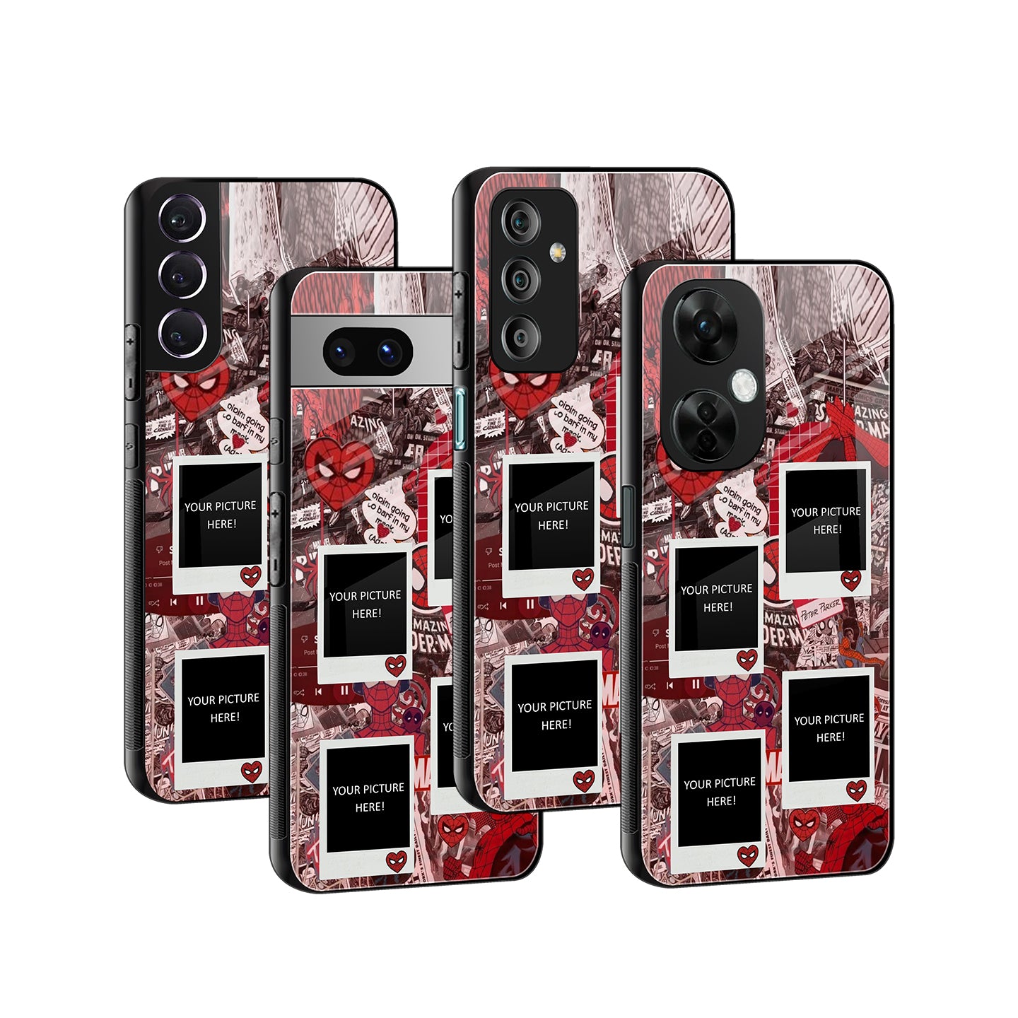 Spidey Frame Polaroid Phone Cover | Glass Case