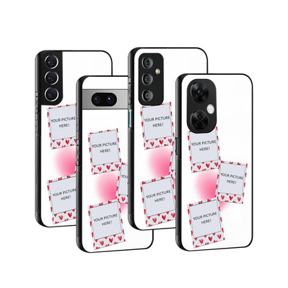 Heartprint Collage Polaroid Phone Cover | Glass Case