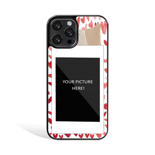 Paper Hearts Polaroid Phone Cover | Glass Case