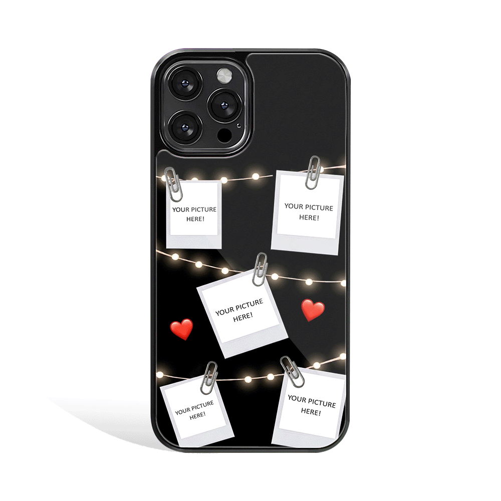 Light Strings Polaroid Phone Cover | Glass Case