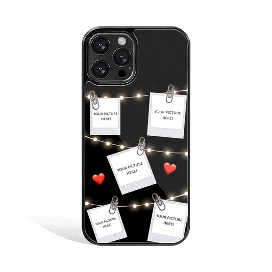 Light Strings Polaroid Phone Cover | Glass Case