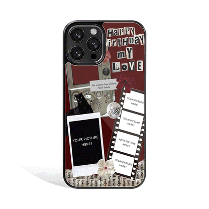 Bday Love Personalised Phone Cover | Glass Case