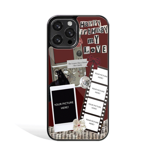 Bday Love Personalised Phone Cover | Glass Case