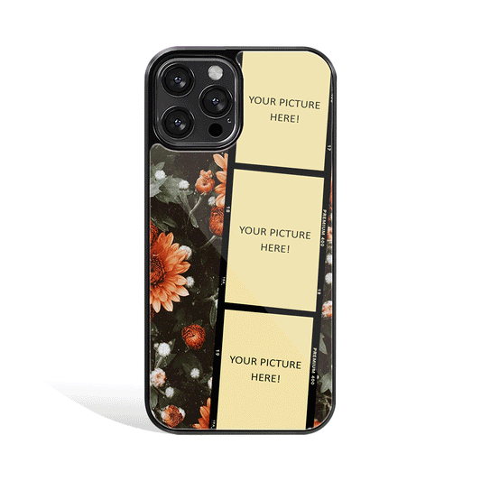 Retro Flora Personalised Phone Cover | Glass Case