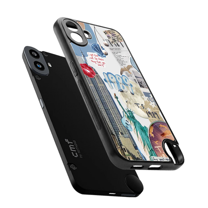 1989 Swift Era sleek cmf nothing phone 1 cover with tempered glass back and TPU edges