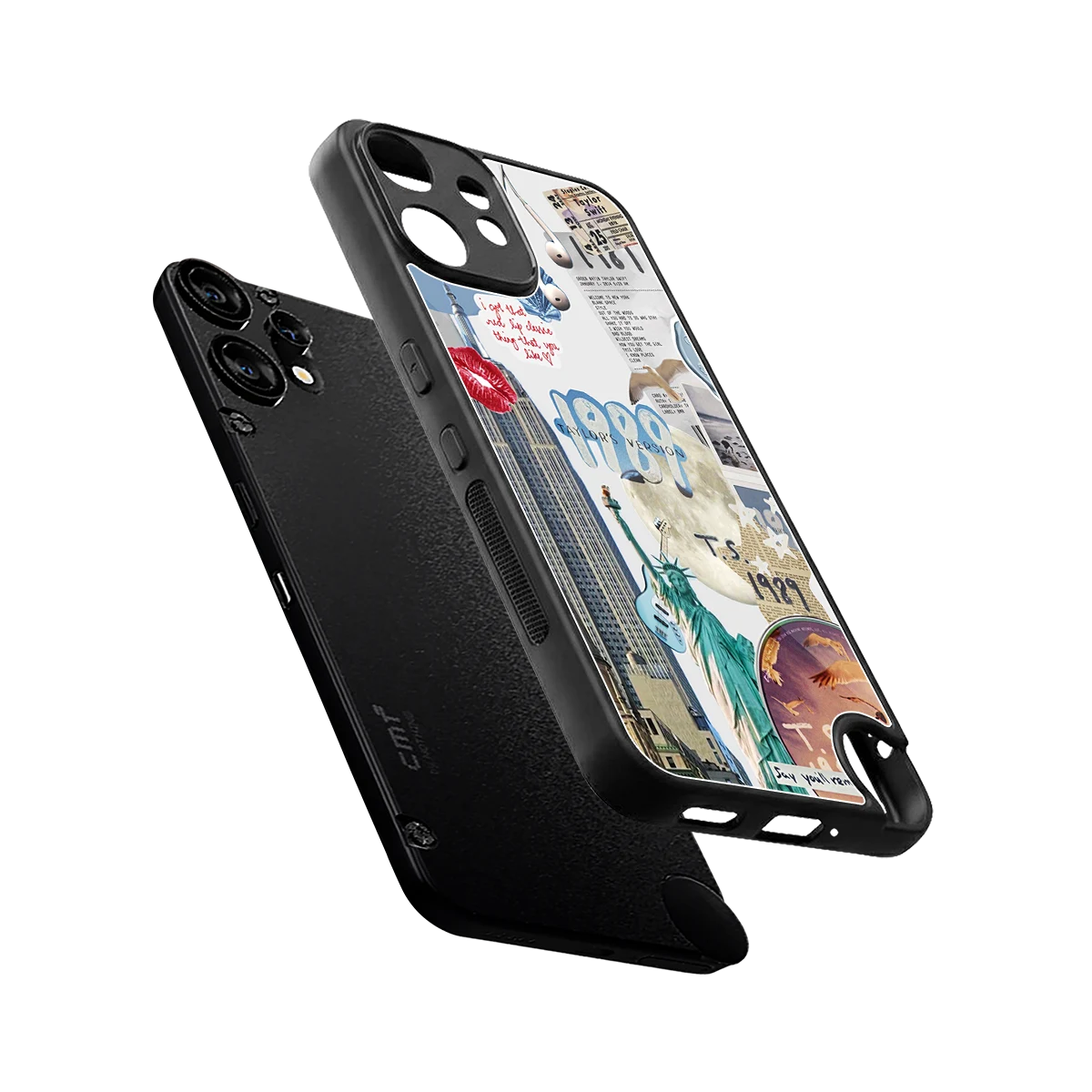 1989 Swift Era sleek cmf nothing phone 2 pro cover with tempered glass back and TPU edges