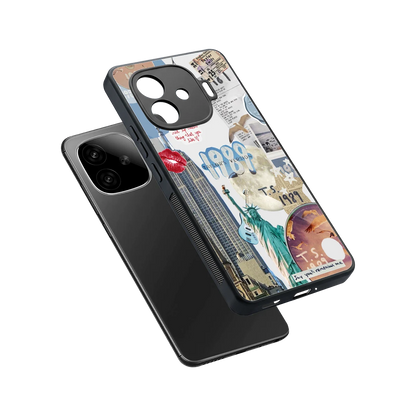 1989 Swift Era sleek iqoo neo 10r 5g cover with tempered glass back and TPU edges