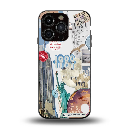 1989 Swift Era back phone cover | glass case for iphone 14 pro