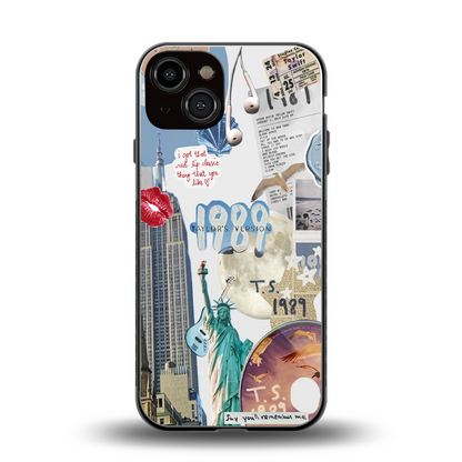 1989 Swift Era back phone cover | glass case for iphone 14