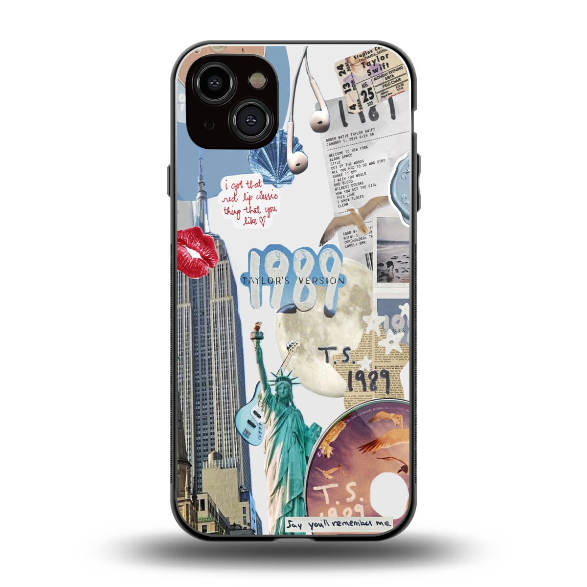1989 Swift Era back phone cover | glass case for iphone 14 plus