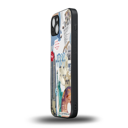 1989 Swift Era iphone 15 mobile cover | shockproof glass phone case