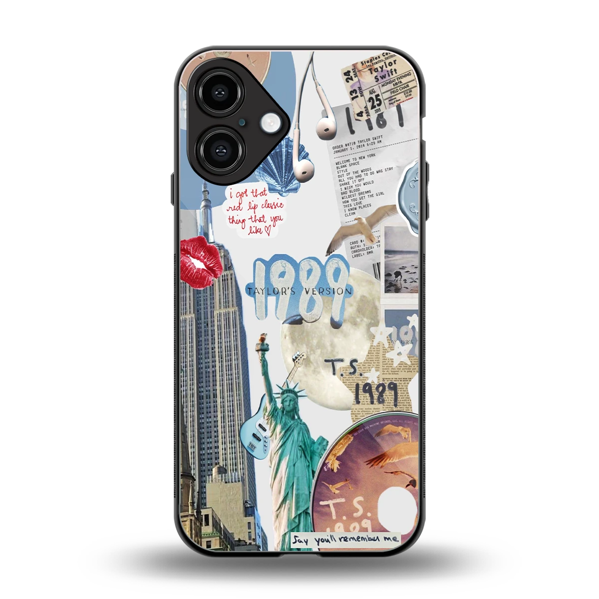 1989 Swift Era back phone cover | glass case for iphone 16 plus
