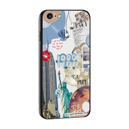 1989 Swift Era sleek iphone 6 cover with tempered glass back and TPU edges