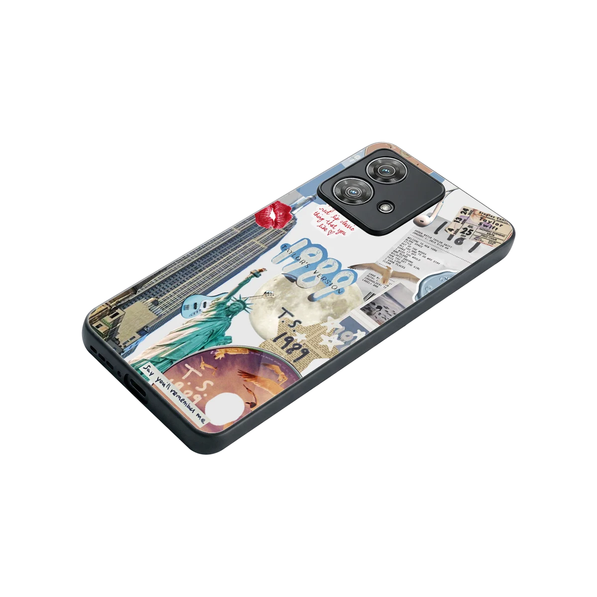 1989 Swift Era stylish phone case for motorola edge 40 neo 5g | glossy glass and slim fit