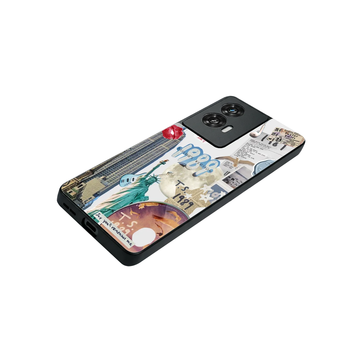 1989 Swift Era stylish phone case for motorola edge 50 fusion | glossy glass and slim fit