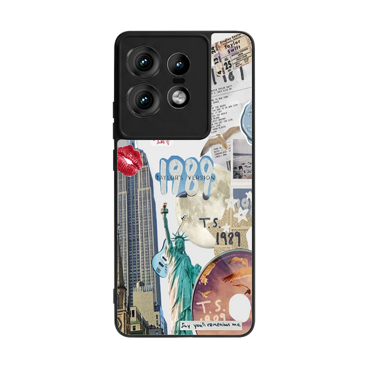 1989 Swift Era back phone cover | glass case for motorola edge 50 pro