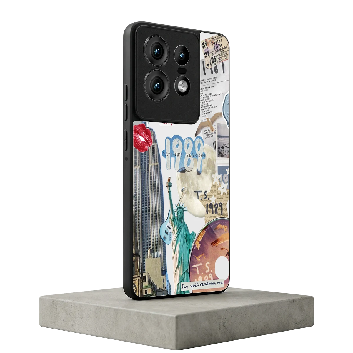 1989 Swift Era motorola edge 50 pro mobile cover | shockproof glass phone case