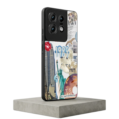 1989 Swift Era motorola edge 50 pro mobile cover | shockproof glass phone case