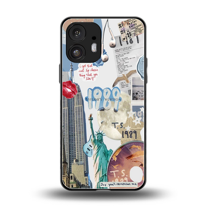 1989 Swift Era back phone cover | glass case for nothing phone 2