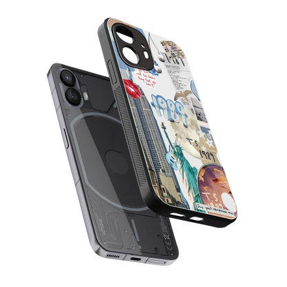 1989 Swift Era sleek nothing phone 2 cover with tempered glass back and TPU edges
