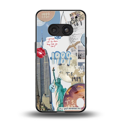1989 Swift Era back phone cover | glass case for nothing phone 2a plus