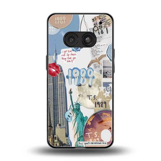 1989 Swift Era back phone cover | glass case for nothing phone 2a plus