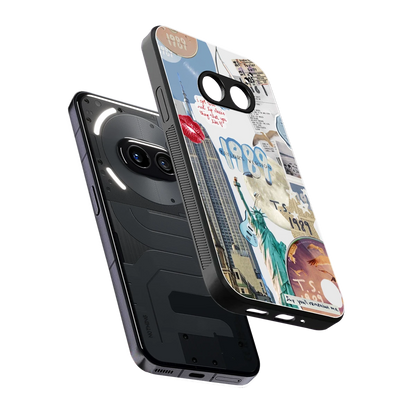 1989 Swift Era sleek nothing phone 2a cover with tempered glass back and TPU edges