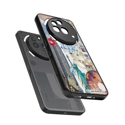 1989 Swift Era sleek nothing phone 3a pro cover with tempered glass back and TPU edges