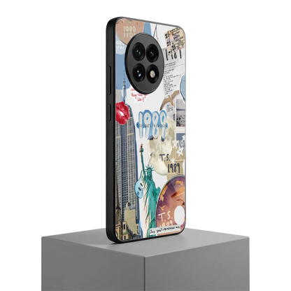 1989 Swift Era oneplus 13r mobile cover | shockproof glass phone case