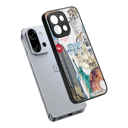 1989 Swift Era sleek oneplus 13s cover with tempered glass back and TPU edges