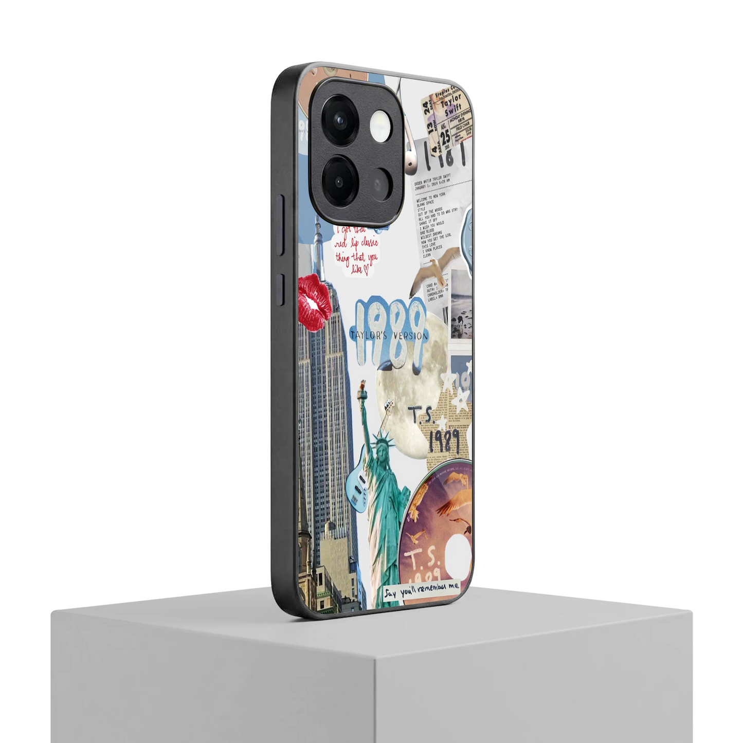 1989 Swift Era oneplus 13s mobile cover | shockproof glass phone case