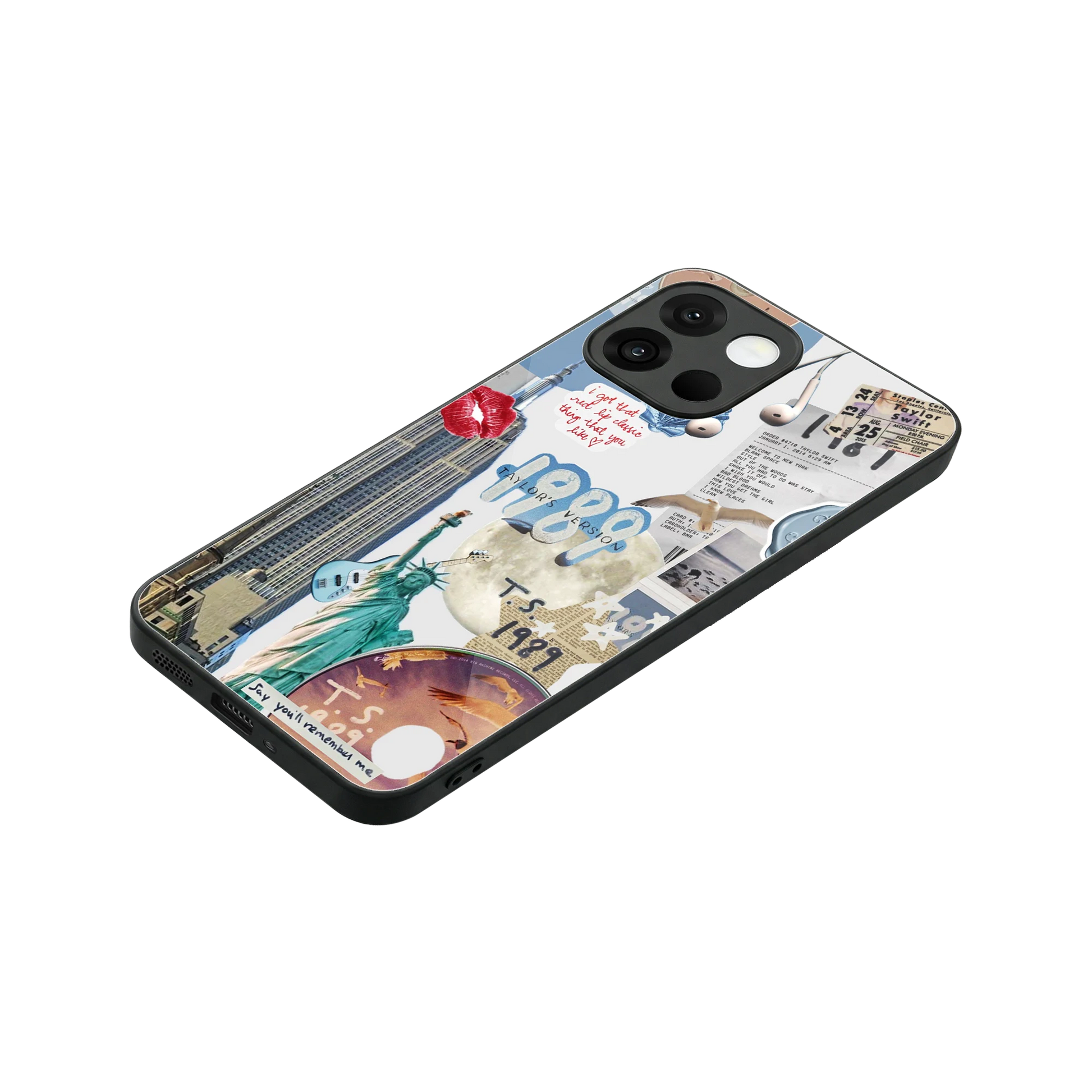 1989 Swift Era stylish phone case for oneplus 13s | glossy glass and slim fit