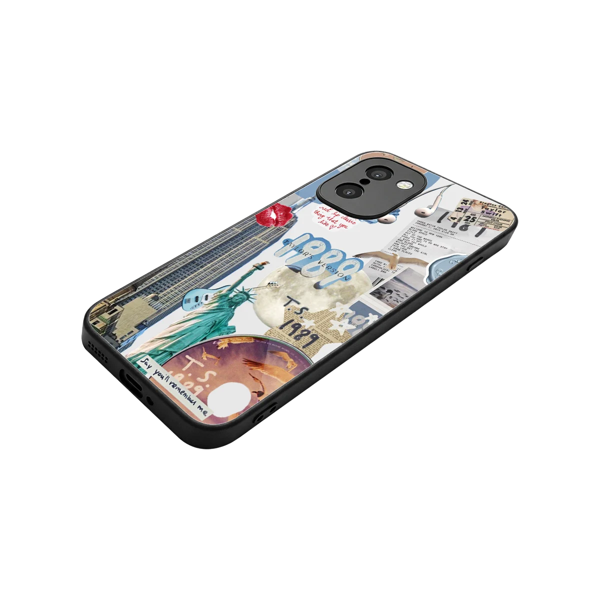 1989 Swift Era stylish phone case for oneplus 15r | glossy glass and slim fit