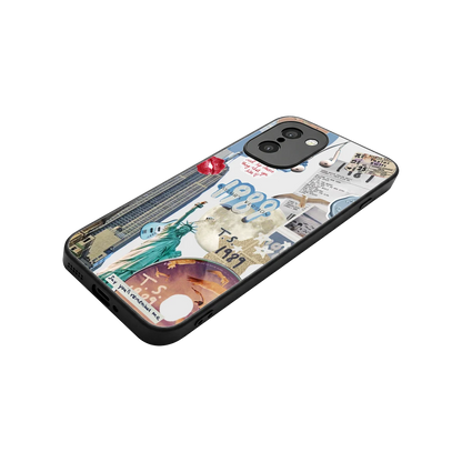 1989 Swift Era stylish phone case for oneplus 15r | glossy glass and slim fit