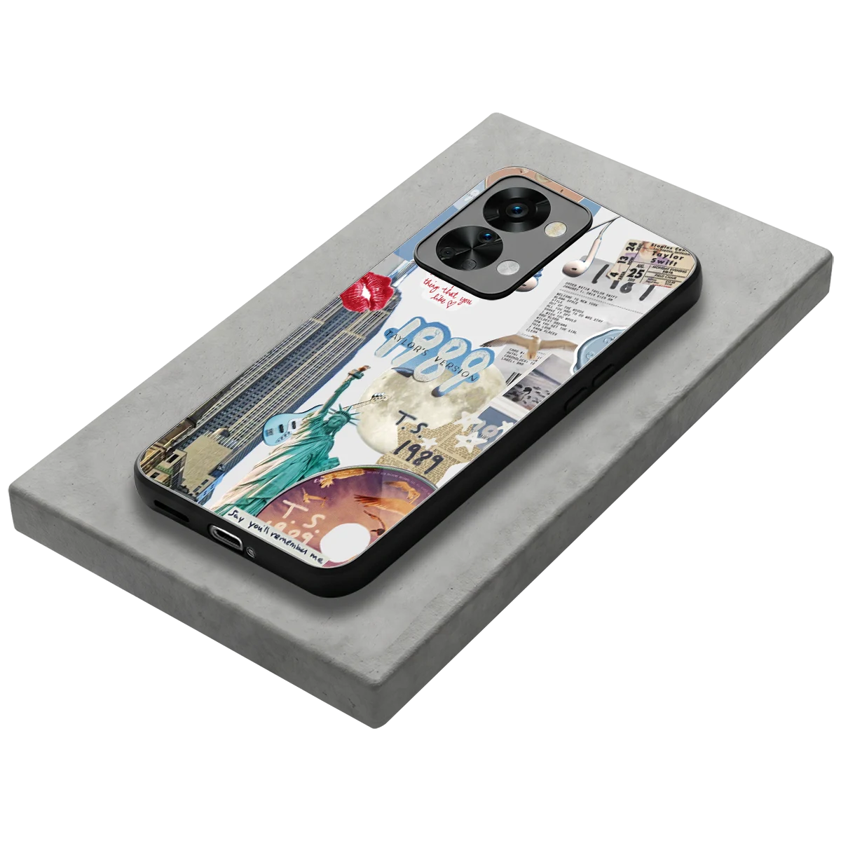 1989 Swift Era stylish phone case for oneplus nord 2t | glossy glass and slim fit