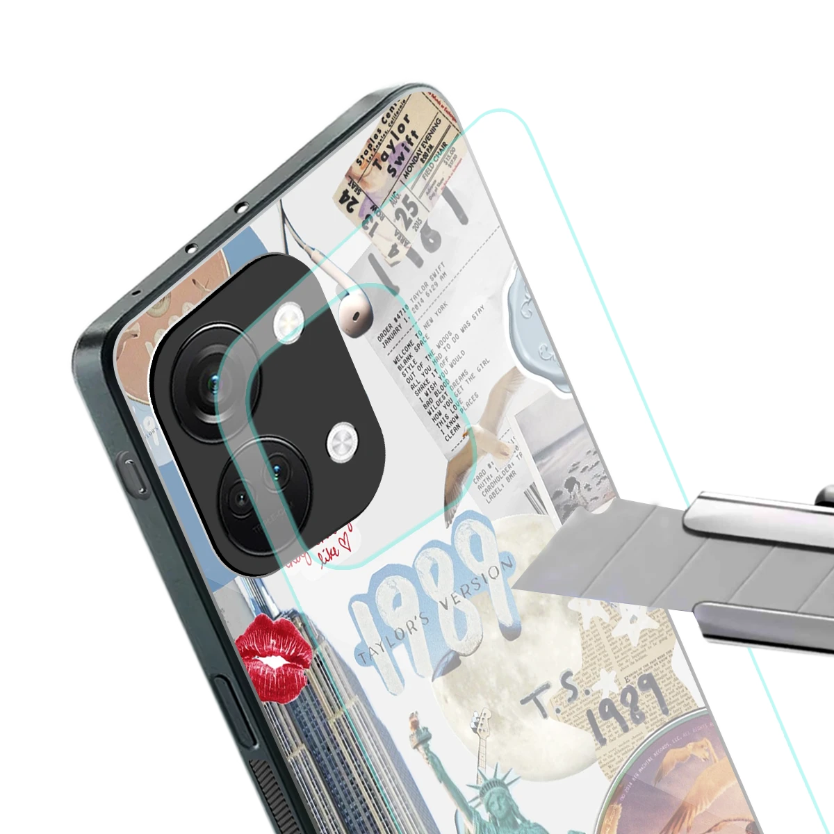 1989 Swift Era stylish phone case for oneplus nord 3 | glossy glass and slim fit