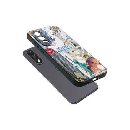 1989 Swift Era sleek oneplus nord 5 cover with tempered glass back and TPU edges