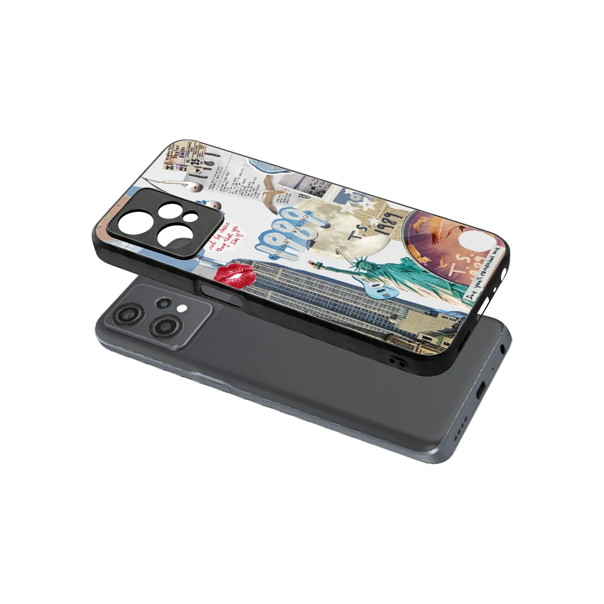 1989 Swift Era sleek oneplus nord ce 2 lite cover with tempered glass back and TPU edges