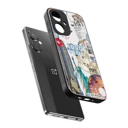 1989 Swift Era sleek oneplus nord ce 3 cover with tempered glass back and TPU edges