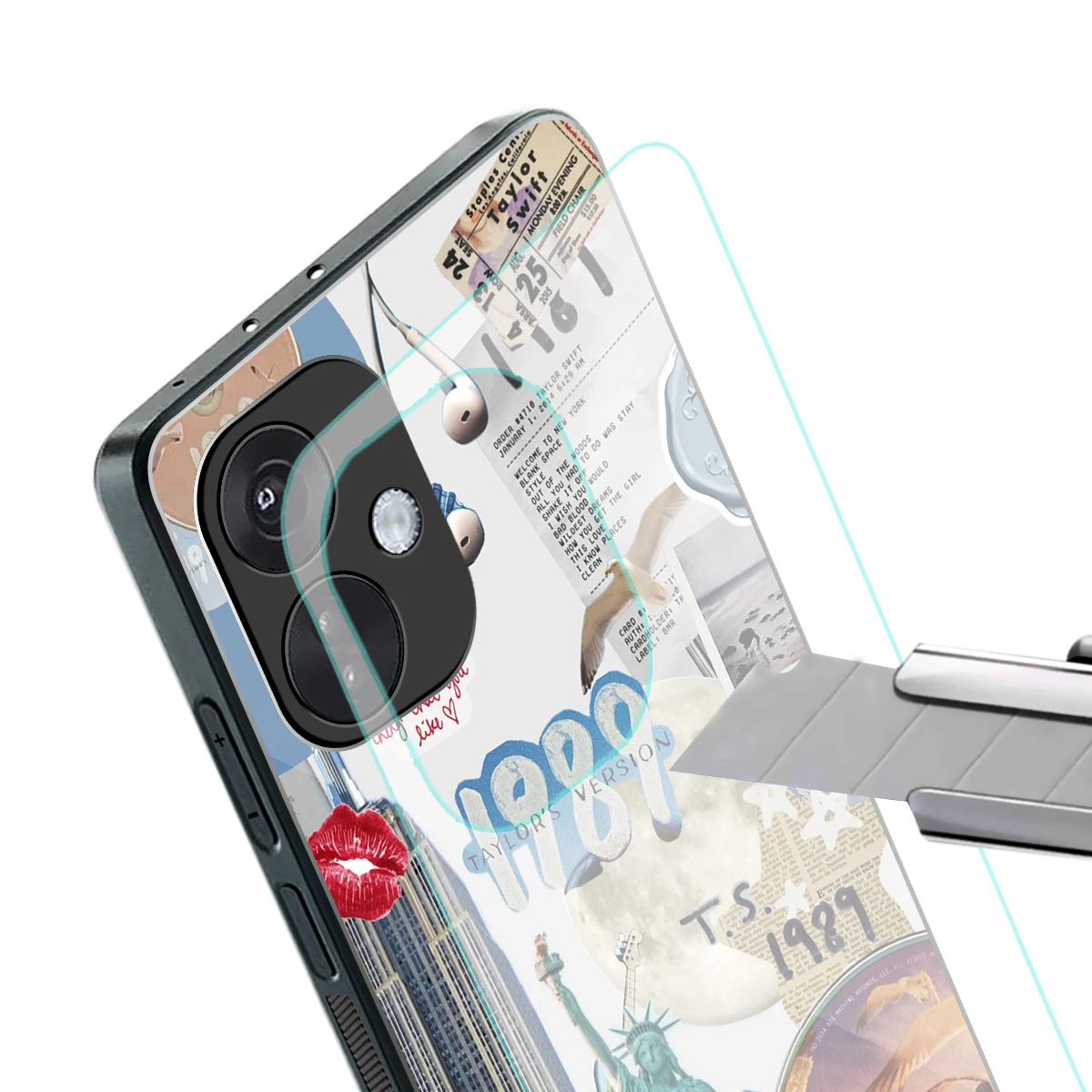 1989 Swift Era stylish phone case for oneplus nord ce 3 | glossy glass and slim fit