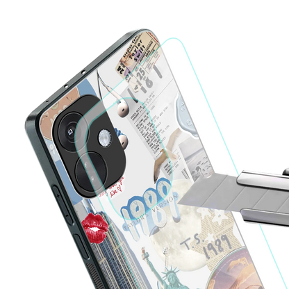 1989 Swift Era stylish phone case for oneplus nord ce 3 | glossy glass and slim fit